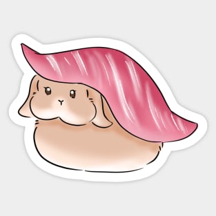 Tuna Sushi Rabbit _ Bunshi Bunniesmee Sticker